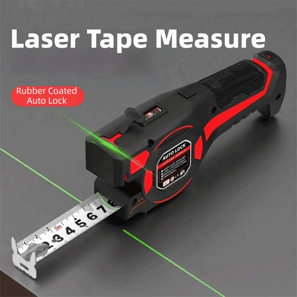 Industrial Laser Cleaning - Лазерная рулетка 3-в-1, выдвижная, перезаряжаемая, цифровая,