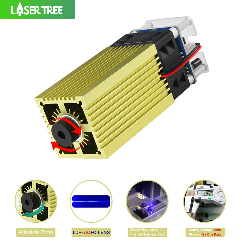Metal Laser Cutter Head - LASER TREE 4W 5W Лазерный модуль