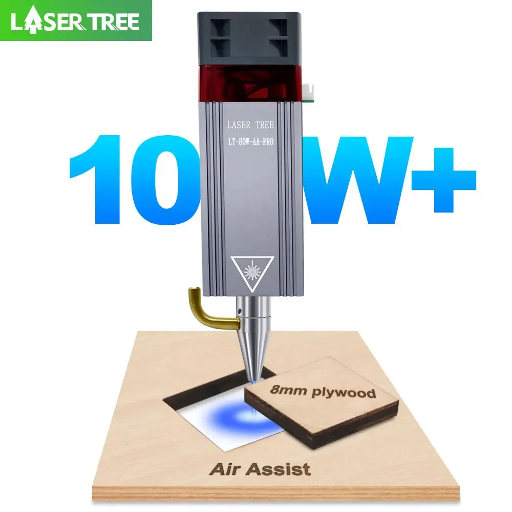 Metal Laser Cutter Head - Лазерное дерево 10 Вт, оптическая мощность