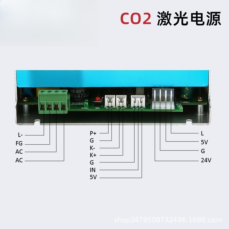 Блок питания для CO2-лазерной  – обзор и цена Laser Power Supply 60W
