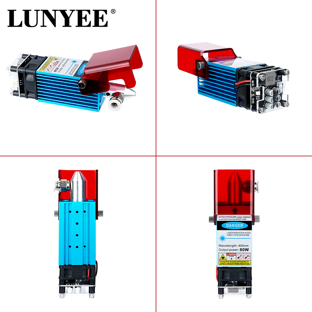Лазерный модуль LUNYEE 80 Вт 4 – обзор и цена Metal Laser Cutter Head