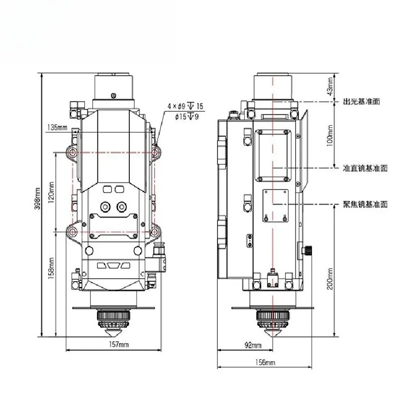 Горячая 8 кВт 8000 Вт LCM08B и – обзор и цена Metal Laser Cutter Head
